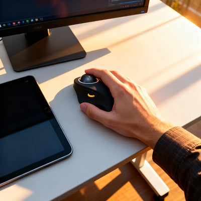 Ergonomic Trackball Mouse for Reduced Wrist Strain