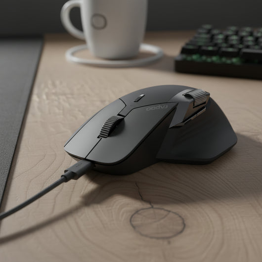Wireless Mouse with Silent Clicks and Multi-Device Support