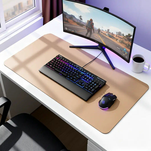 TJ  No‑Slip Waterproof Desk Pad Portable