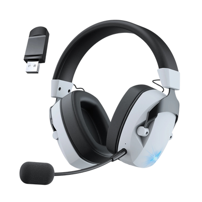 Wireless Gaming Headset With Mic And Noise-Cancelling