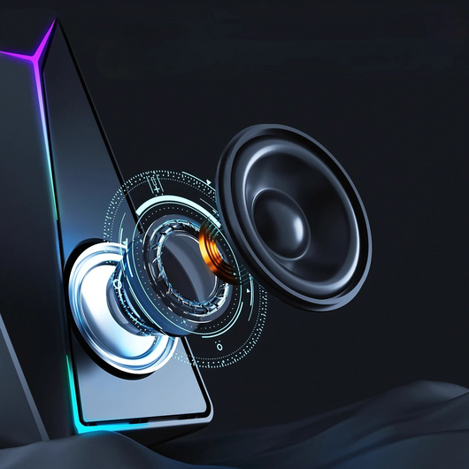 Computer Speakers with Enhanced Bass for Desktop Use