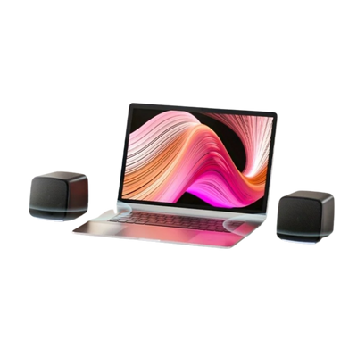 USB Cool Lights Computer Speakers TJ Wave Pro