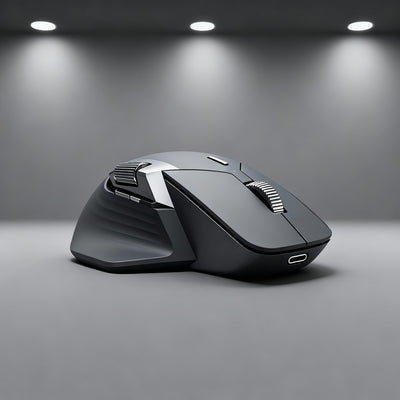 Wireless Mouse with Silent Clicks and Multi-Device Support