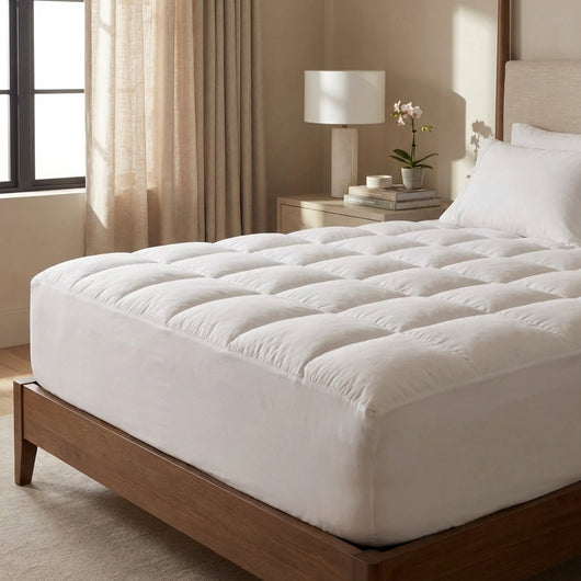 CloudNest Premium Quilted 1000GSM Luxury Extra Thick Mattress Topper - Fluffy Soft & Breathable