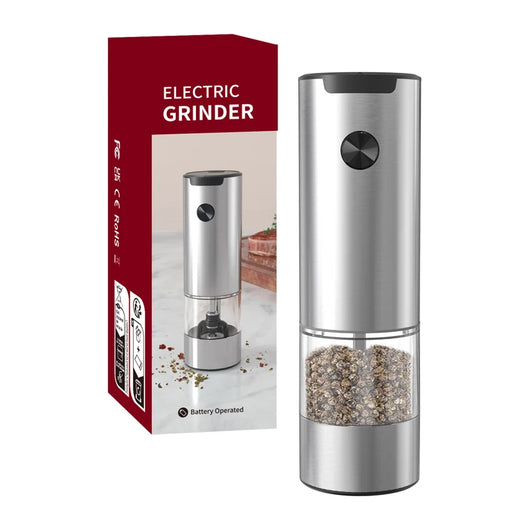 Automatic Salt and Pepper Grinder Set with Mess-Free Stand