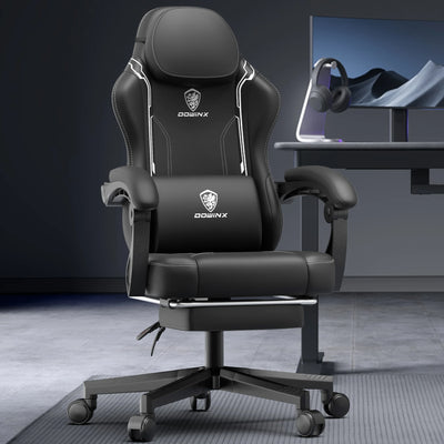 Gaming Chair with Footrest for Desk and Gaming