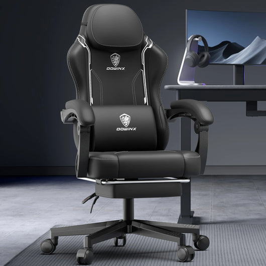 Gaming Chair with Footrest for Desk and Gaming