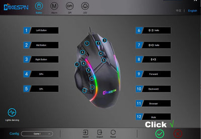 Gaming Mouse with Adjustable Dpi up to 12800 for High-Precision Gaming