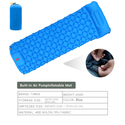 Self-Inflating Camping Mat with Press Pump for Two People