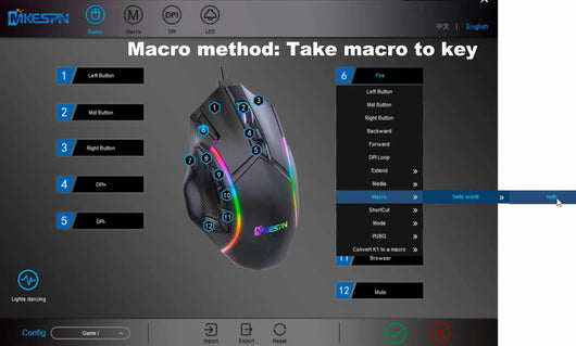 Gaming Mouse with Adjustable Dpi up to 12800 for High-Precision Gaming