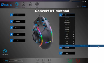 Gaming Mouse with Adjustable Dpi up to 12800 for High-Precision Gaming
