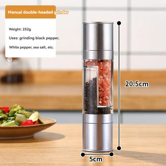 2-in-1 Salt and Pepper Grinder with Adjustable Coarseness