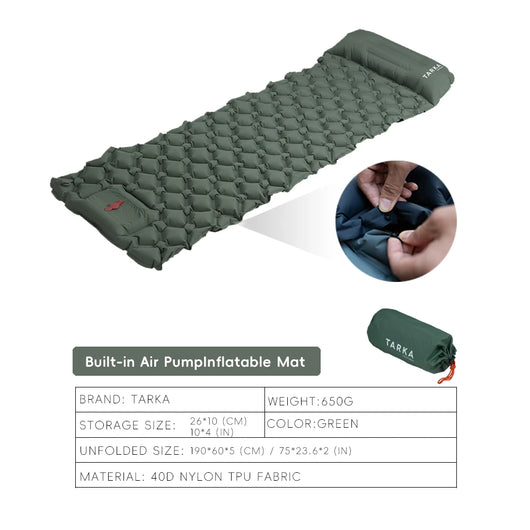 Self-Inflating Camping Mat with Press Pump for Two People