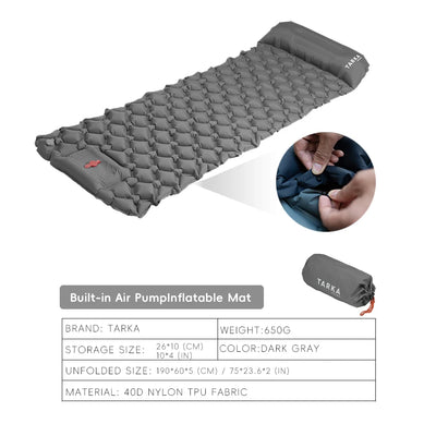 Self-Inflating Camping Mat with Press Pump for Two People