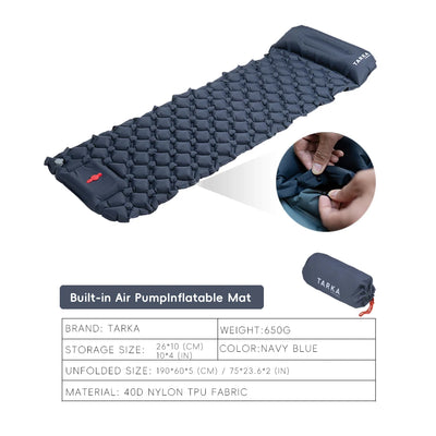 Self-Inflating Camping Mat with Press Pump for Two People