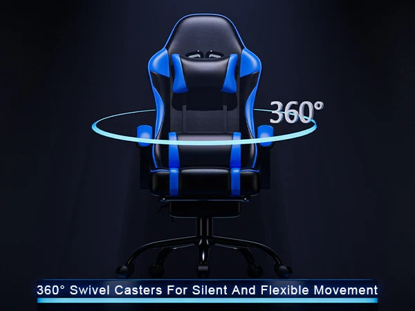 HeroSeat™ Gaming Chair with Footrest