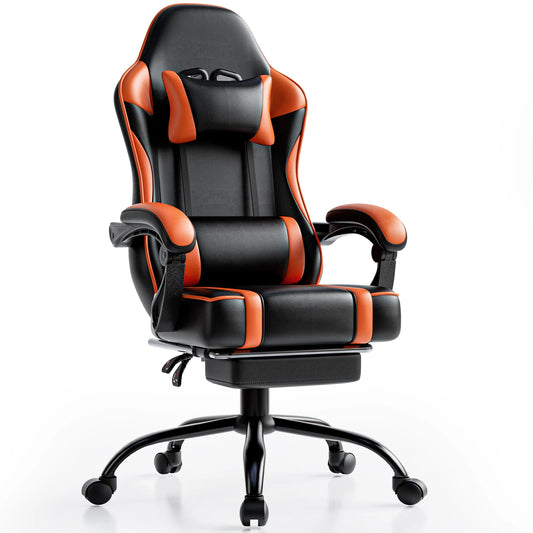 HeroSeat™ Gaming Chair with Footrest