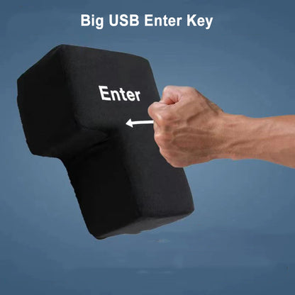 MegaEnter Pillow™ Big USB Enter Key Huge Pillow