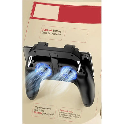 AeroChill Grasp™ Mobile Game Controller with Cooling Fan