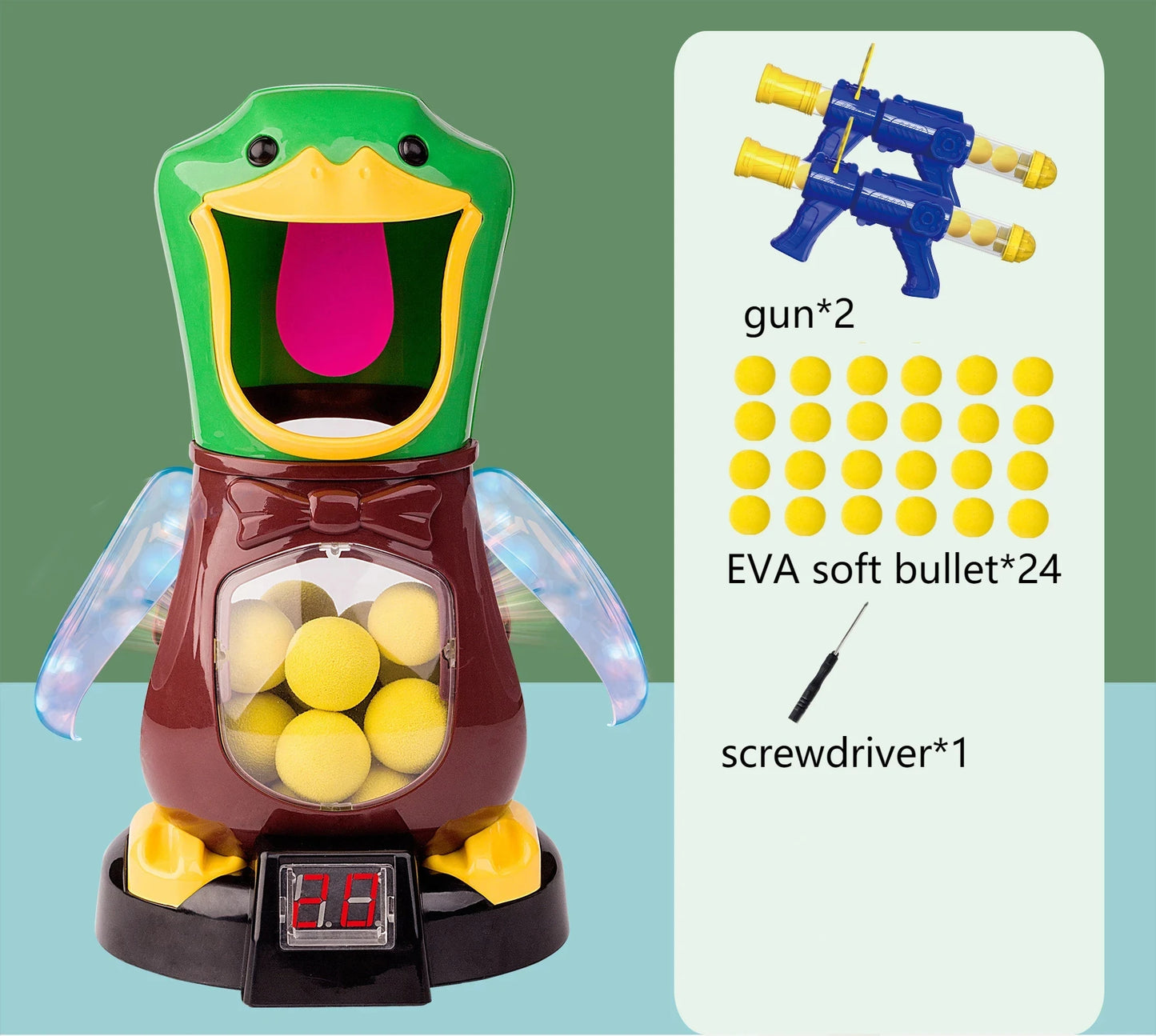 DuckBlast™ Air-powered Hungry Shooting Duck Toys