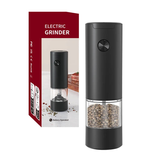 Automatic Salt and Pepper Grinder Set with Mess-Free Stand