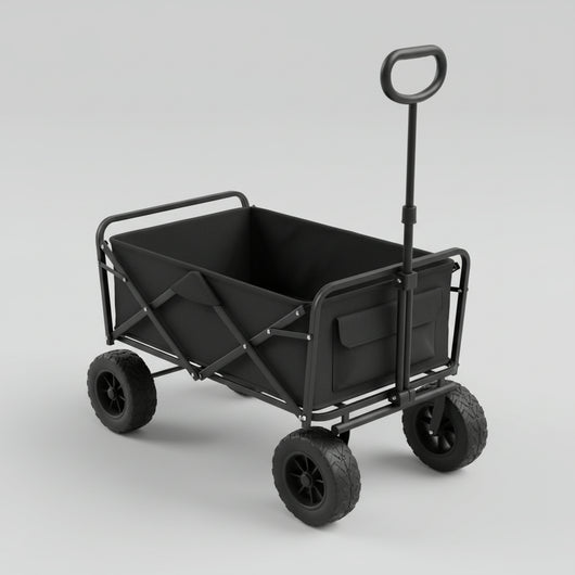 Foldable Utility Wagon for Outdoor and Heavy Loads