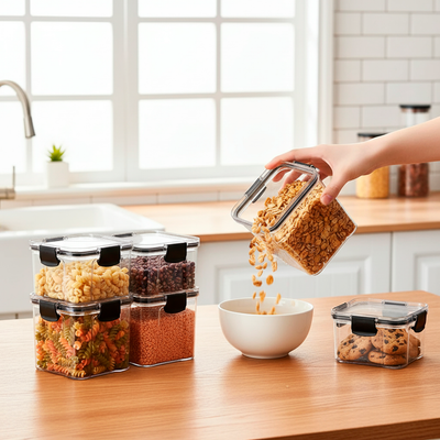 Airtight Pantry Storage Box for Dry Food Organization
