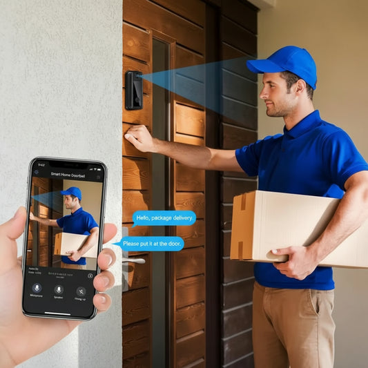 Wireless 1080p Doorbell with Camera, Motion Detection and Audio