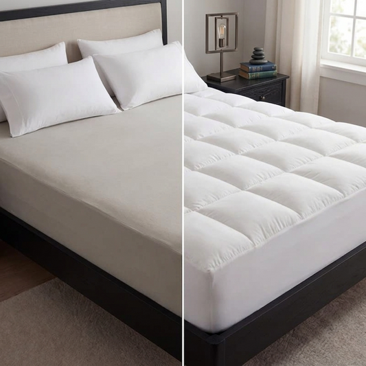 CloudNest Premium Quilted 1000GSM Luxury Extra Thick Mattress Topper - Fluffy Soft & Breathable
