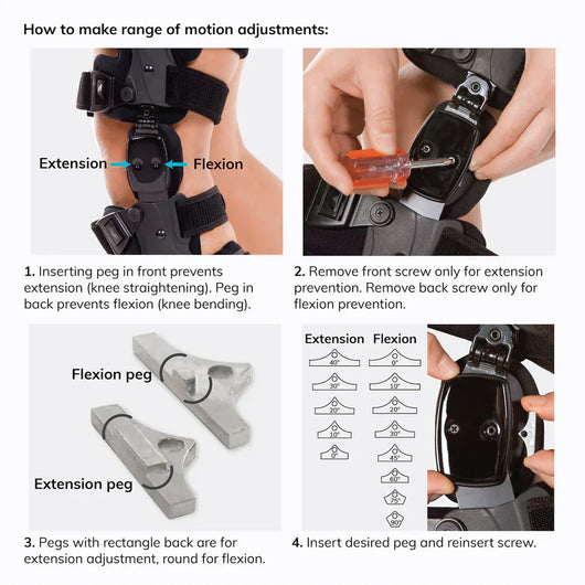 Adjustable Knee Brace Support For Joint Function Rehabilitation With Side Stabilizers