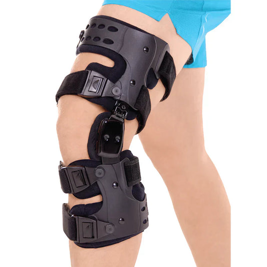 Adjustable Knee Brace Support For Joint Function Rehabilitation With Side Stabilizers