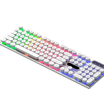 RGB Gaming Keyboard with Adjustable Lighting for Gaming and Typing